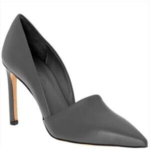 VINCE Cosette Pointed Toe d'Orsay‎ Leather Pumps Gray Graphite 9M EUR 40 $350